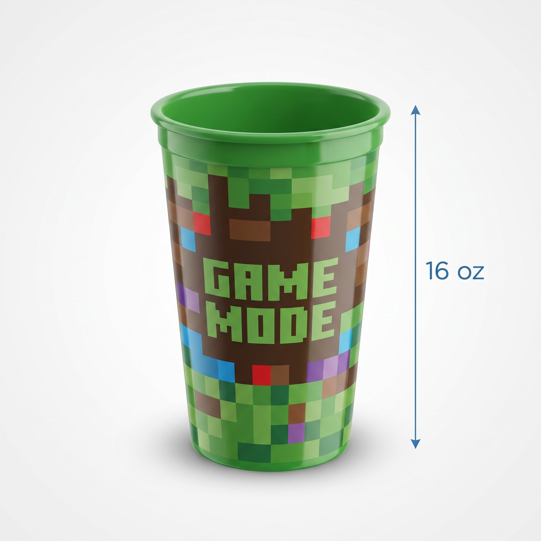 Pixel Party "Game Mode" Reusable Favor Cup, 16 oz