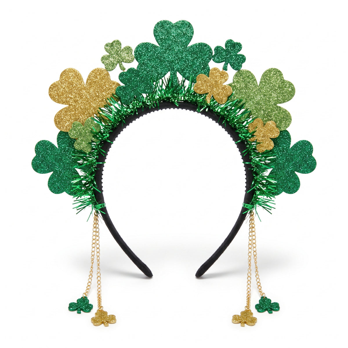 St. Patrick's Day Headband with Festive Dangles