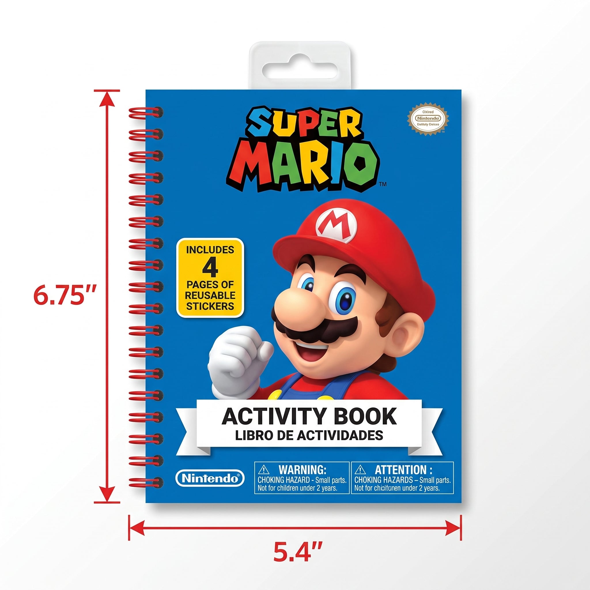 Super Mario Activity Book with Stickers, Puzzles & Mazes - 14 Pages