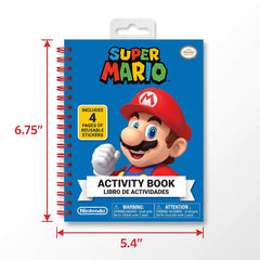 Super Mario Activity Book with Stickers, Puzzles & Mazes - 14 Pages