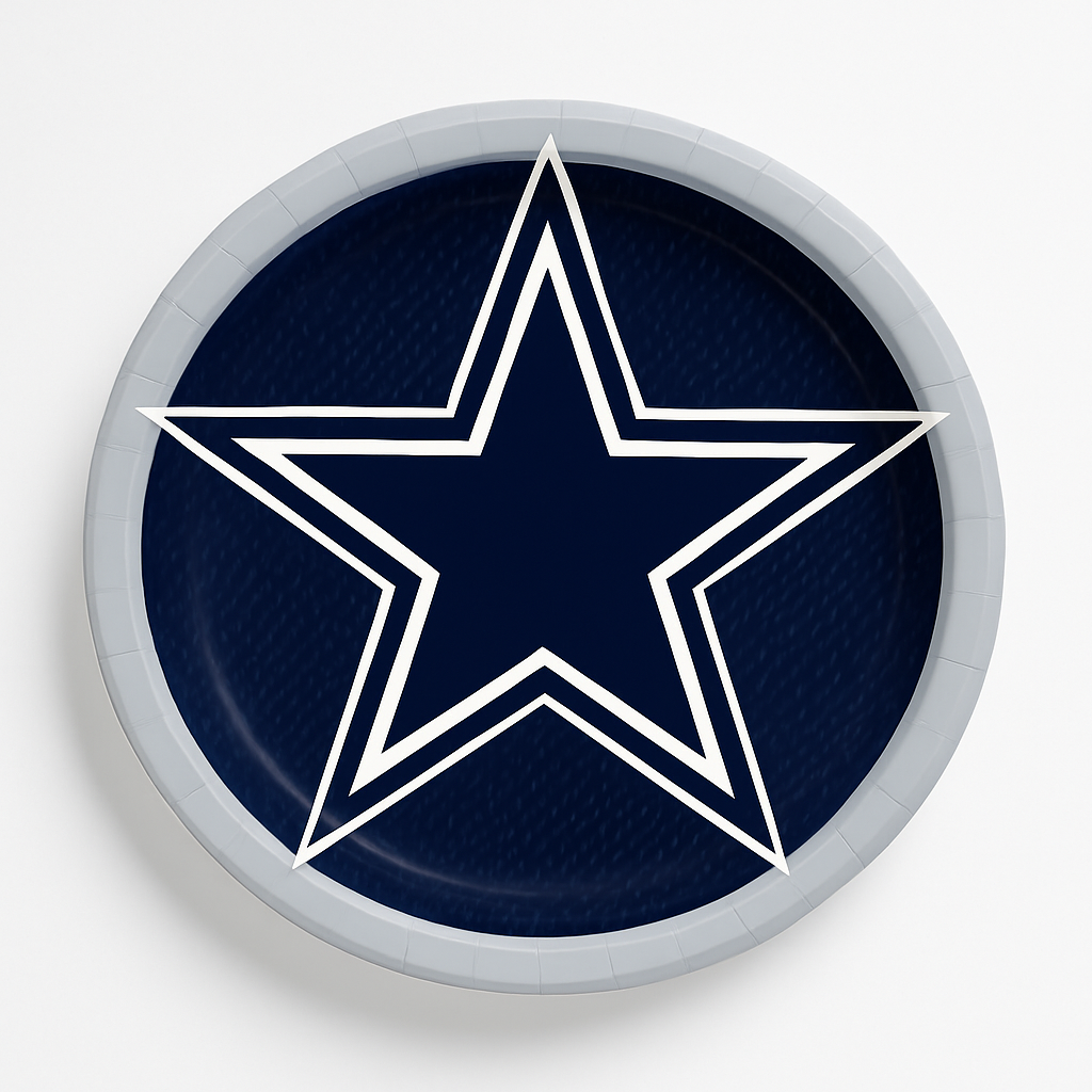 Dallas Cowboys 7" Round Paper Plates
