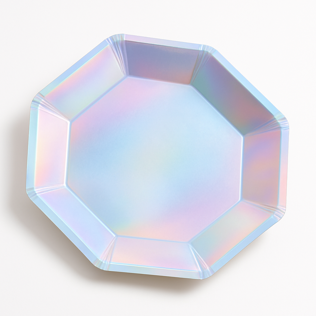 Opalescent Octagonal 7" Paper Plates