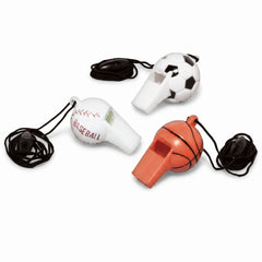 Sports Ball Whistle Favors - Mega Value Pack