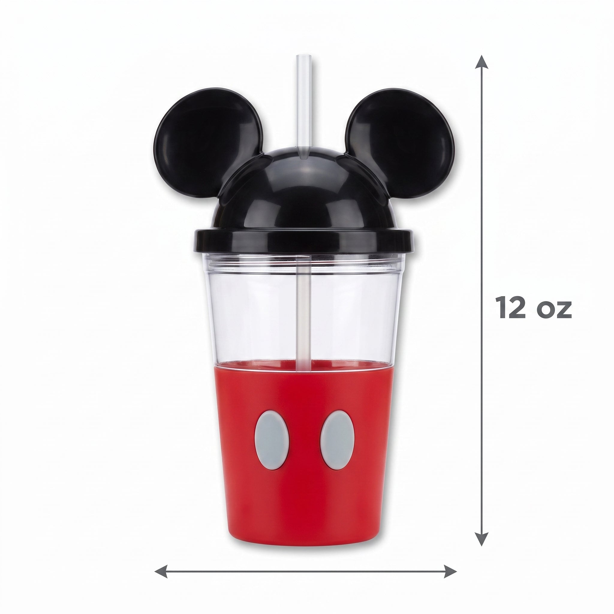 Disney Mickey Mouse 18oz Party Cup with Straw and Ears Lid