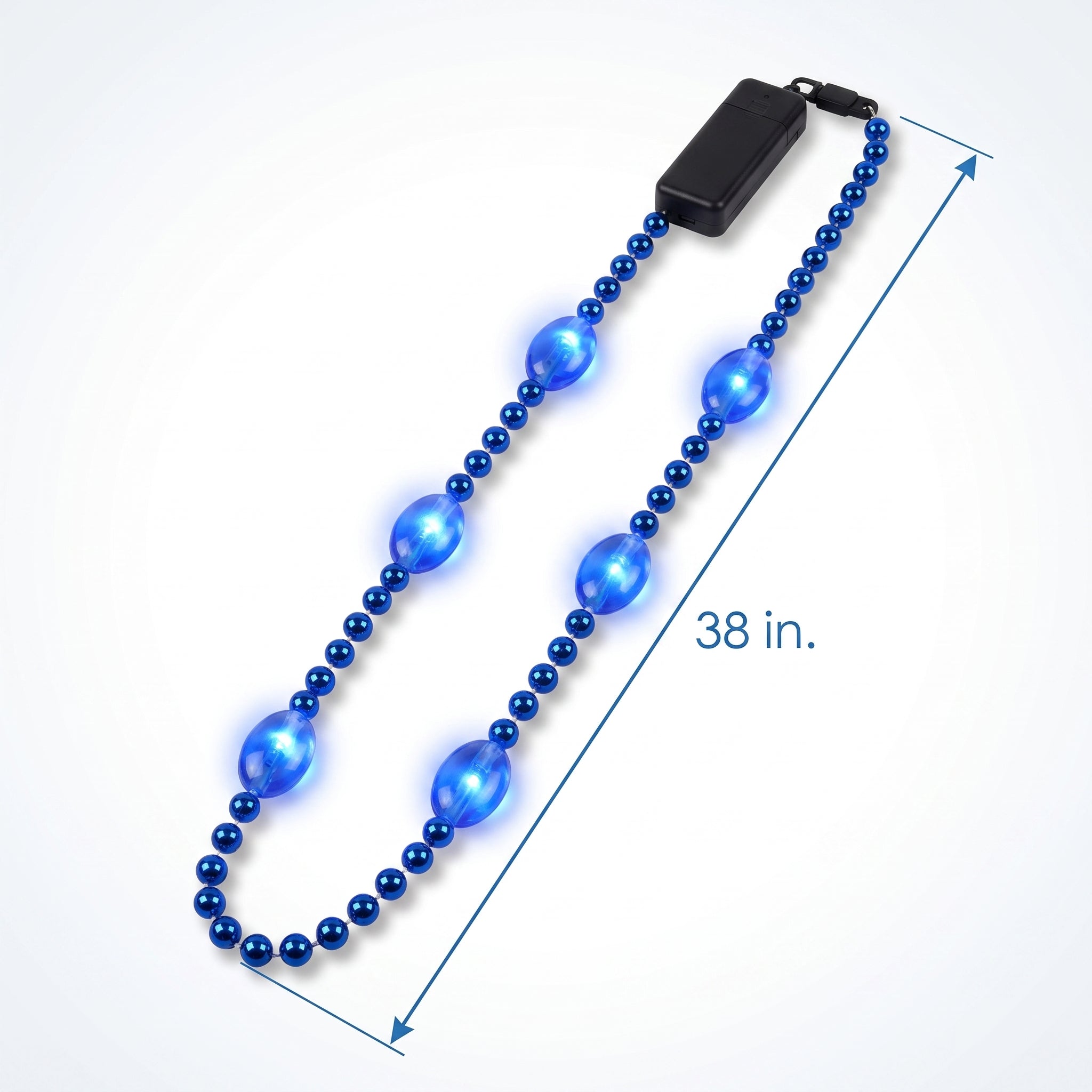 Royal Blue Light-Up Bead Necklace