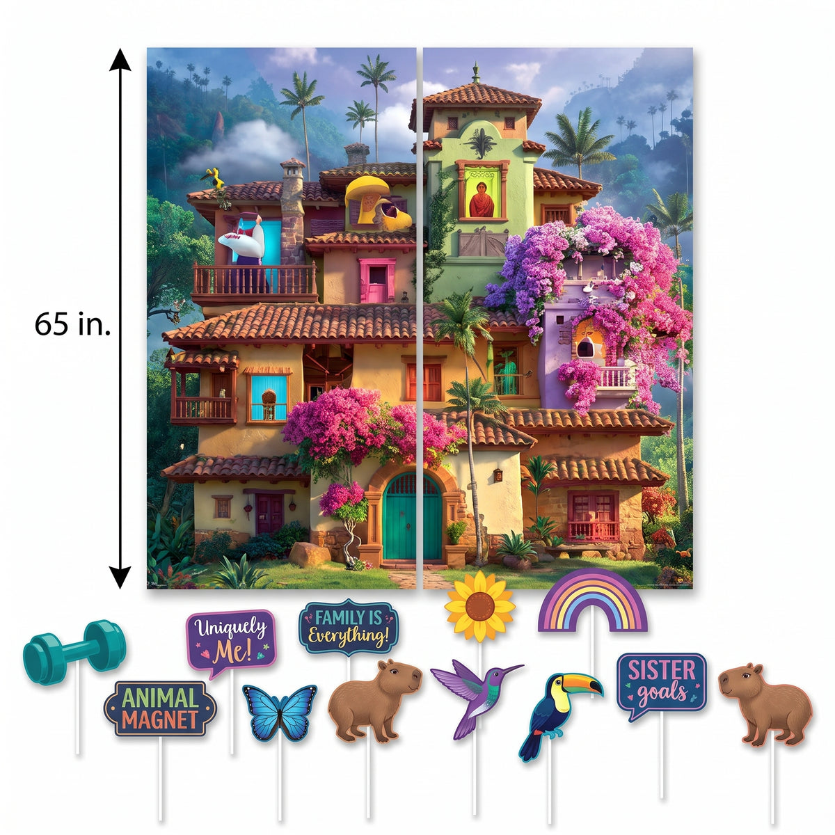 Disney Encanto Scene Setter with Props for Kids' Birthday Party