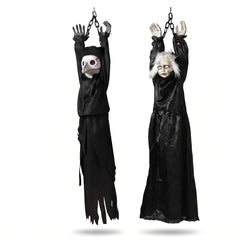 Creepy Animated Hanging Doll Figure - 53 Inches