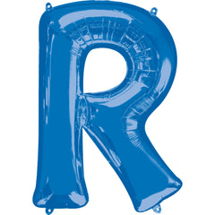 Royal Blue Foil Letter "R" Balloon