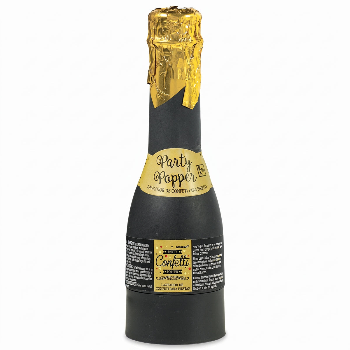 Mini Champagne Bottle Confetti Popper