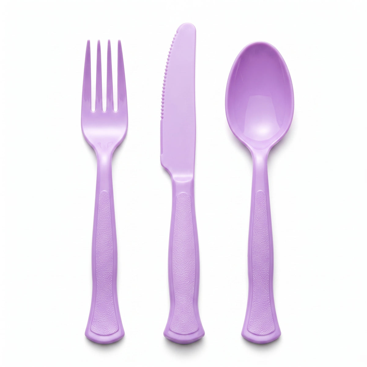 Brava! Purple Plastic Cutlery Set - 24 Count