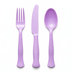 Brava! Purple Plastic Cutlery Set - 24 Count