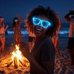 Glow-in-the-Dark Summer Sunglasses, 6-Pack