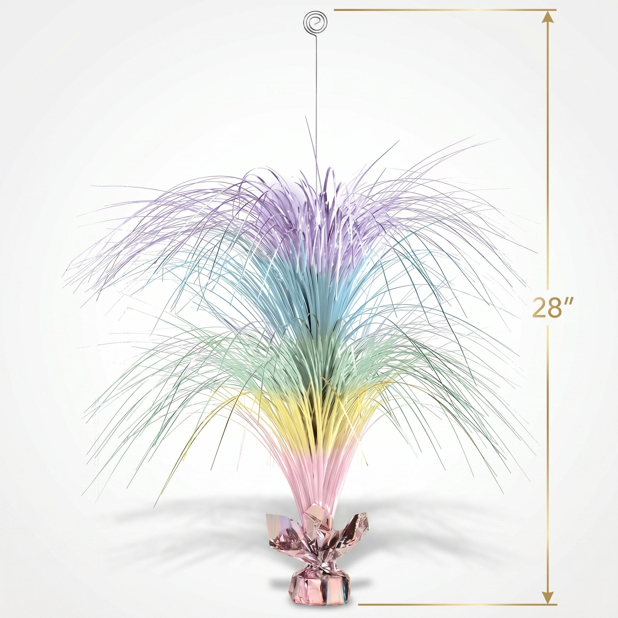 Giant Pastel and Gold Foil Spray Centerpiece