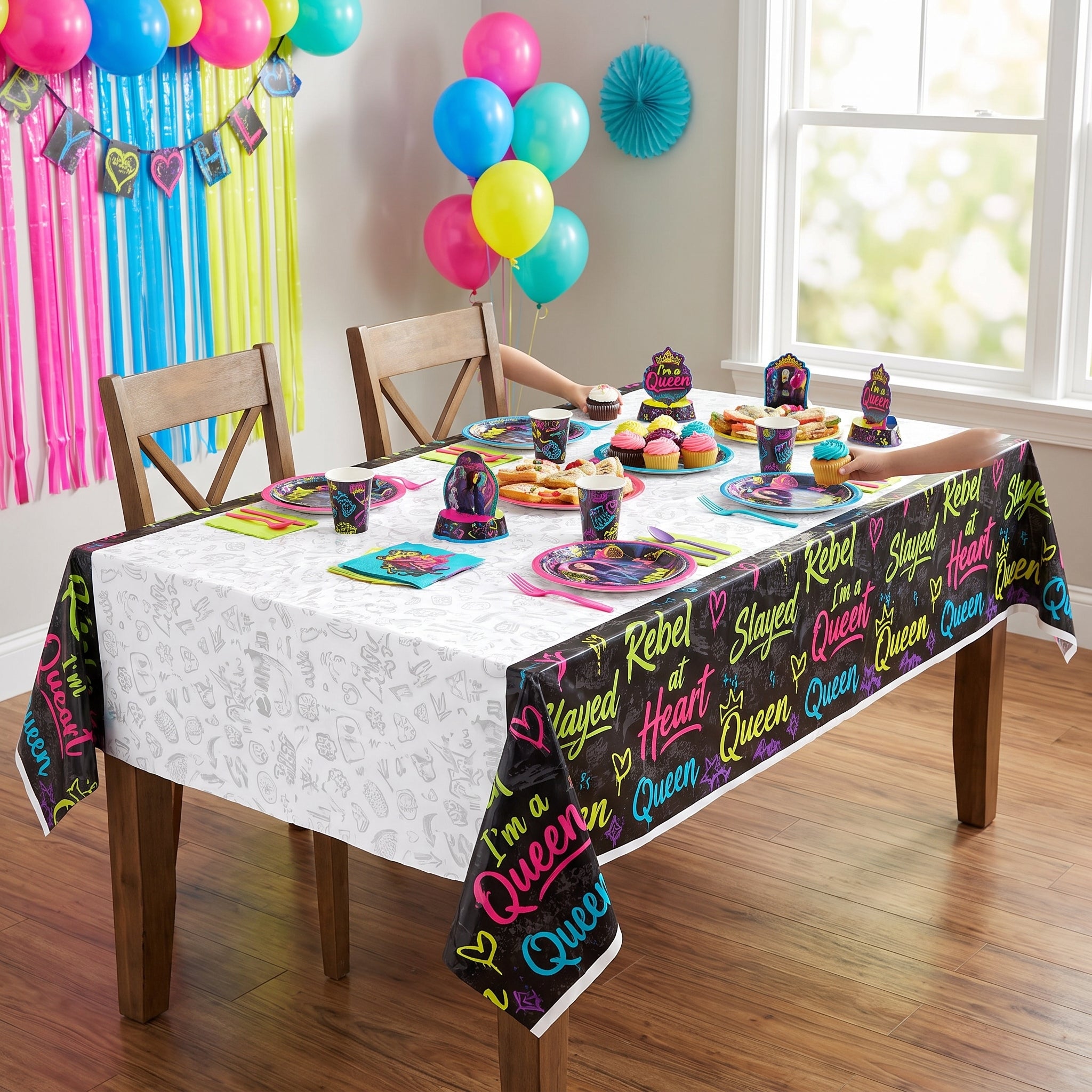 Disney Descendants 4 Plastic Table Cover for Kids' Birthday Party