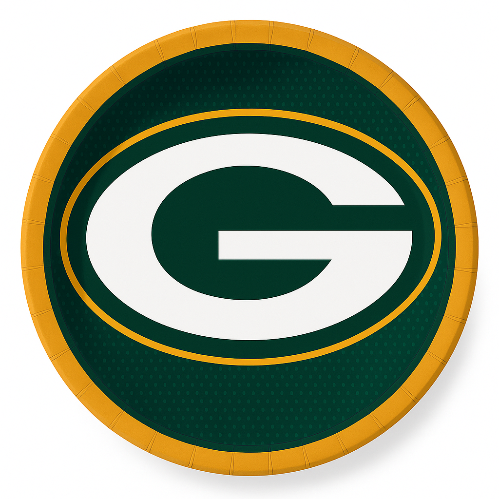Green Bay Packers 9" Round Paper Plates