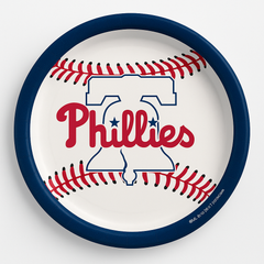 Philadelphia Phillies 9" Round Paper Plates - MLB Licensed