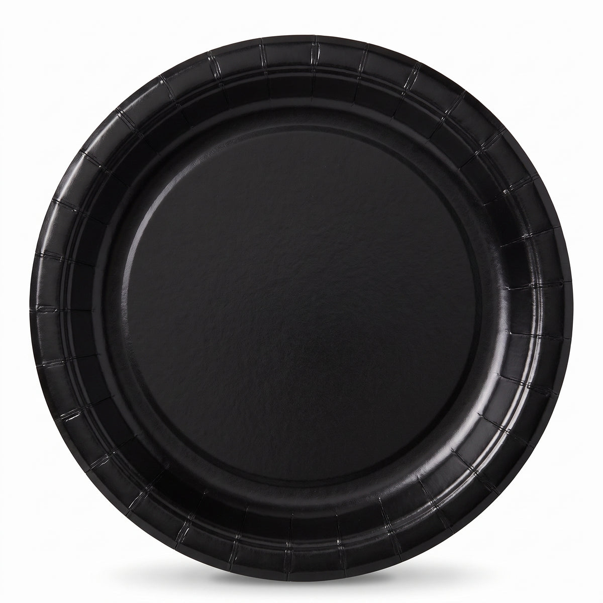 Black Go Brightly 8.5" Round Paper Plates - 16 Count