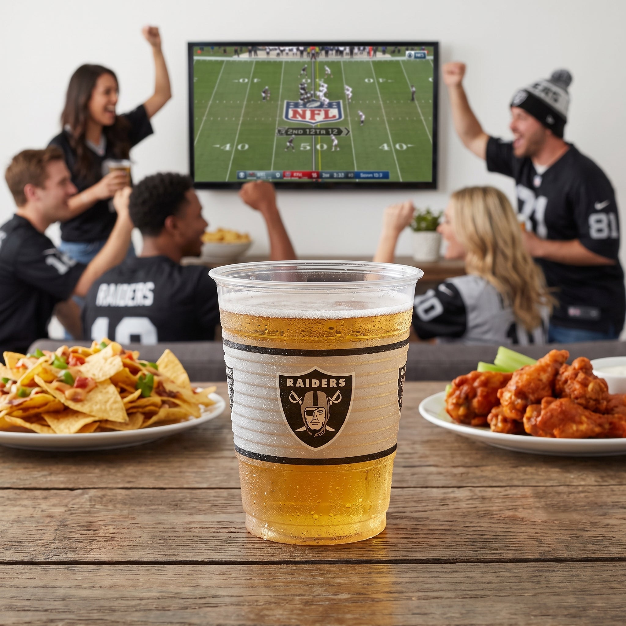 Las Vegas Raiders 16oz Plastic Cups