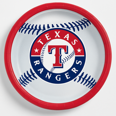Texas Rangers 9" Round Paper Plates