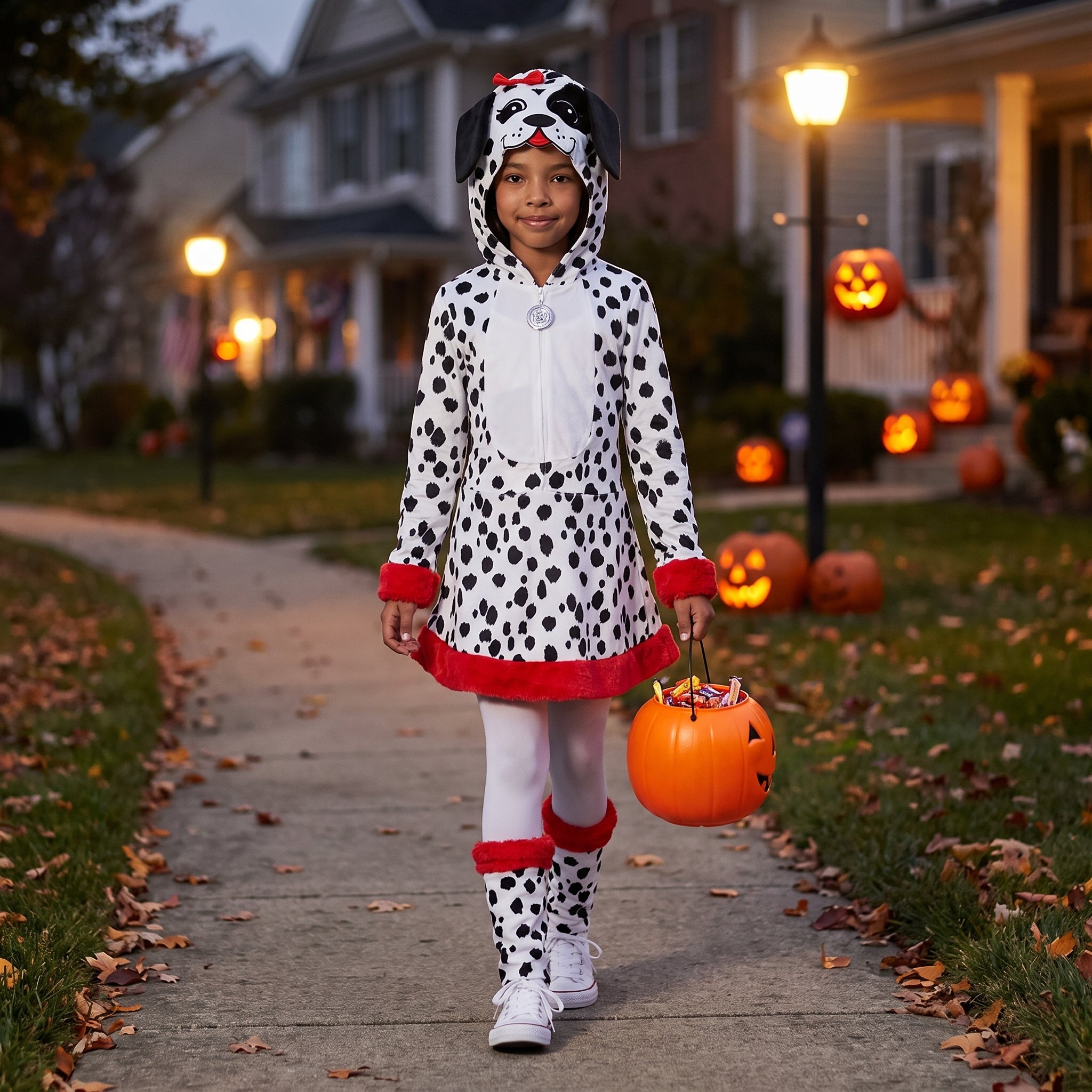 Spotted Dalmatian Girl's Halloween Costume - Child S (4-6)