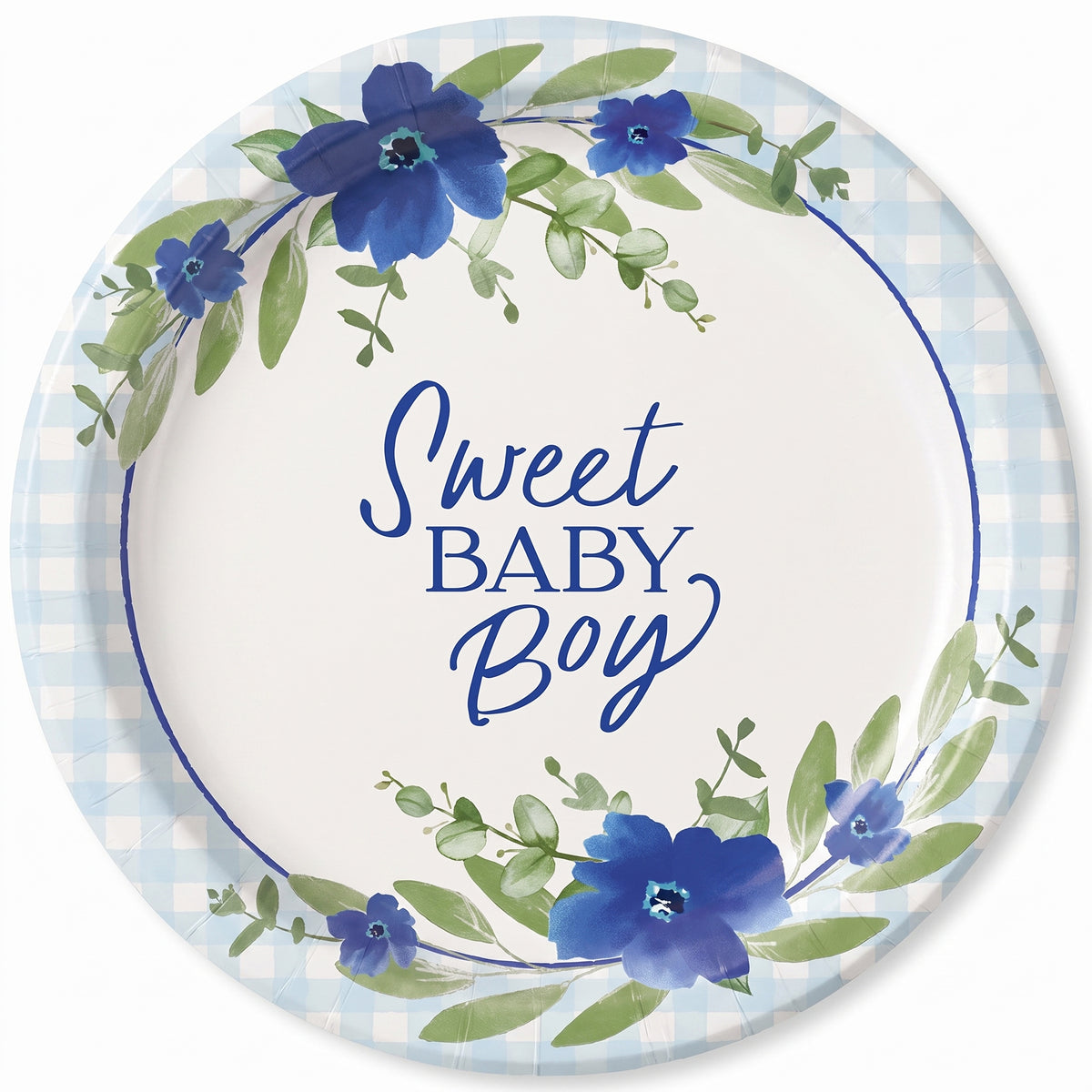 Baby in Bloom 10.5" Round Paper Plates