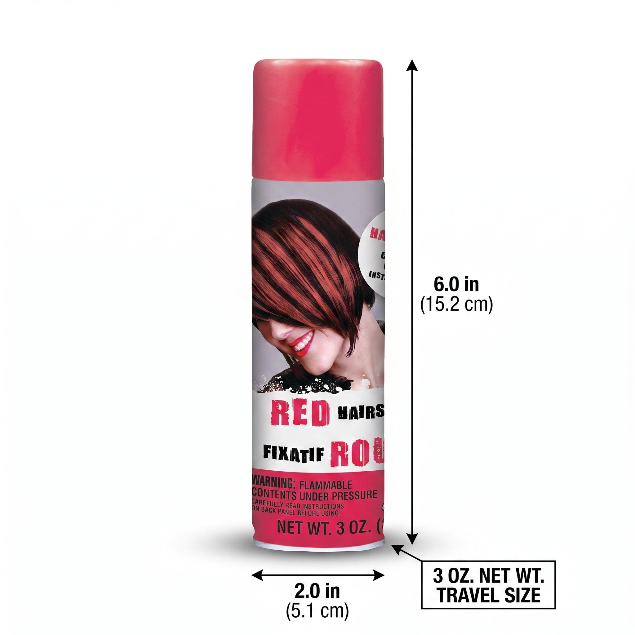 Vibrant Red Temporary Hair Spray - 3 oz