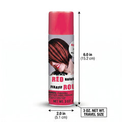 Vibrant Red Temporary Hair Spray - 3 oz