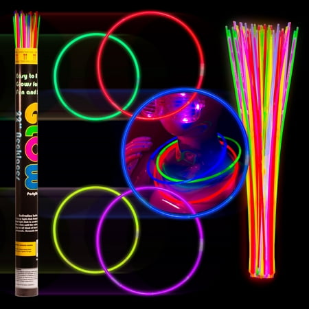 Little Gym - 22in. Assorted Glow Necklaces (100)