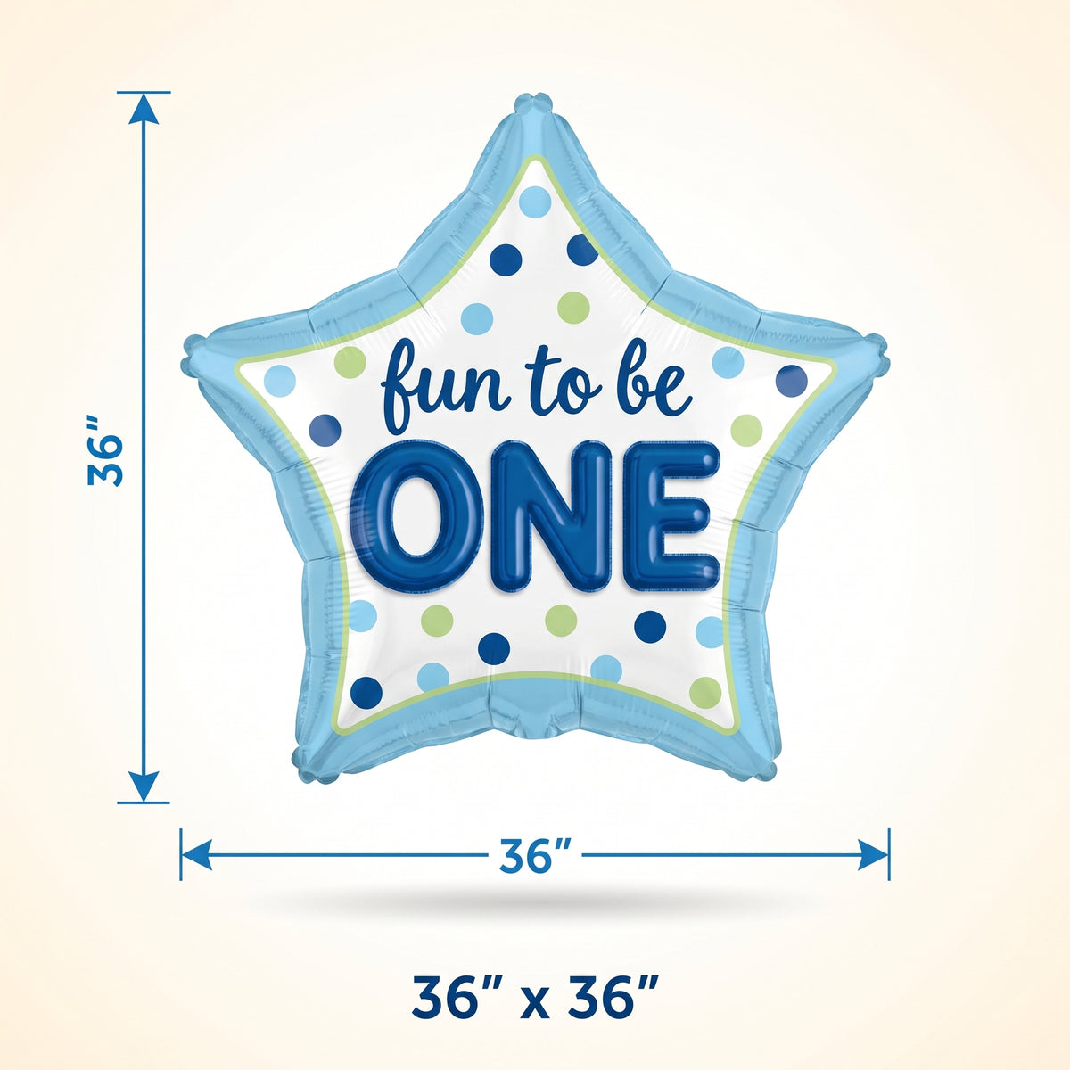 Fun to Be One Boy Foil Deluxe Balloon