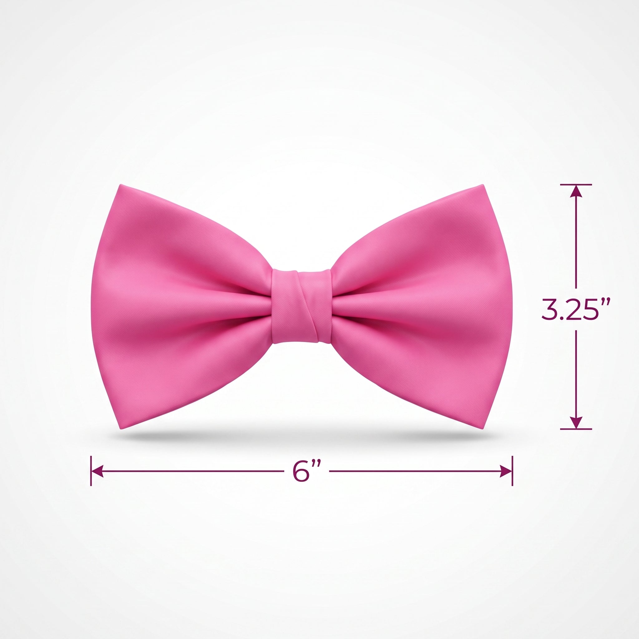 Bright Pink Bow Tie Costume Accessory
