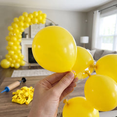 Sunshine Yellow 5" Mini Latex Balloons - 50 Pack