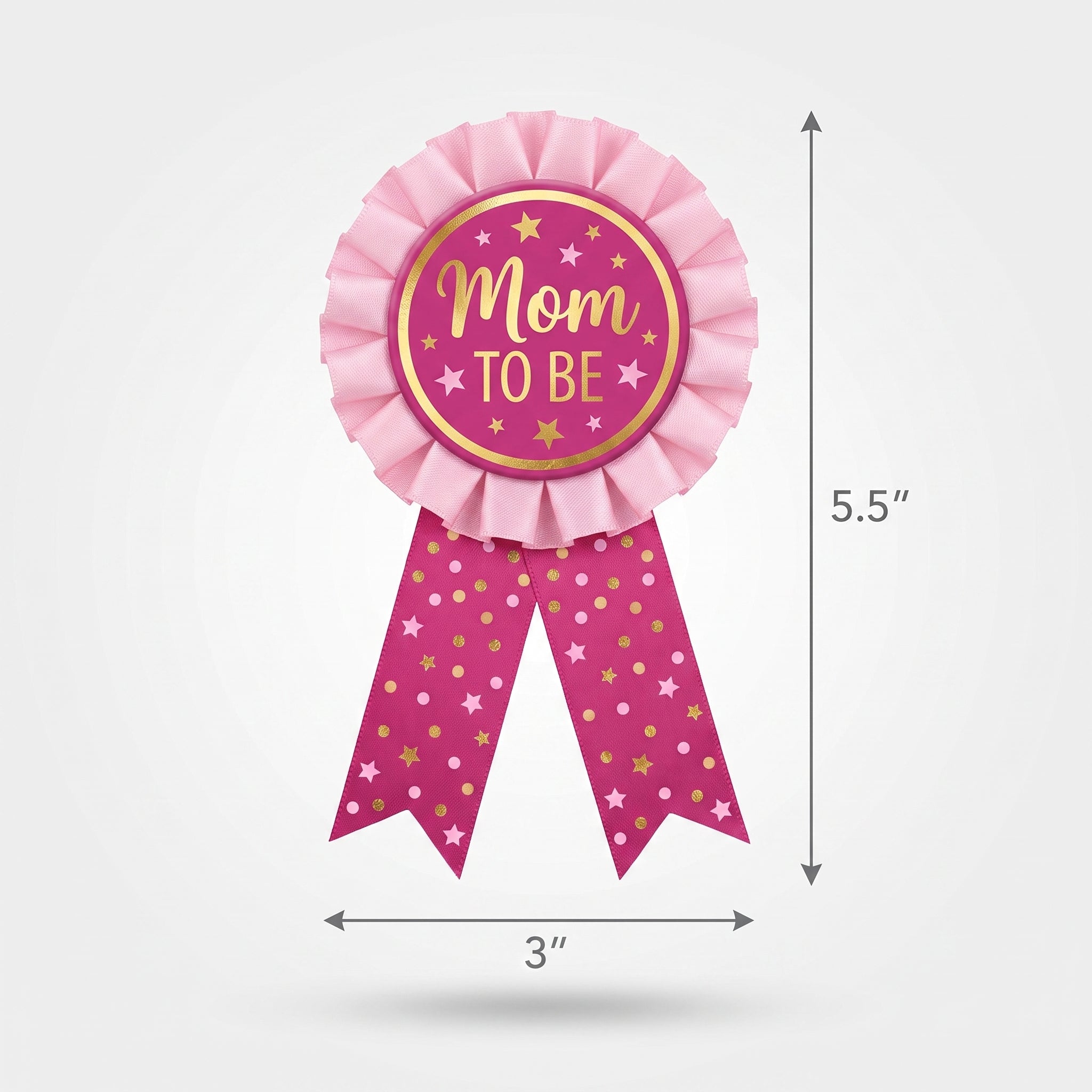 "Mom To Be" Award Ribbon - Baby Shower Wearable Accessory