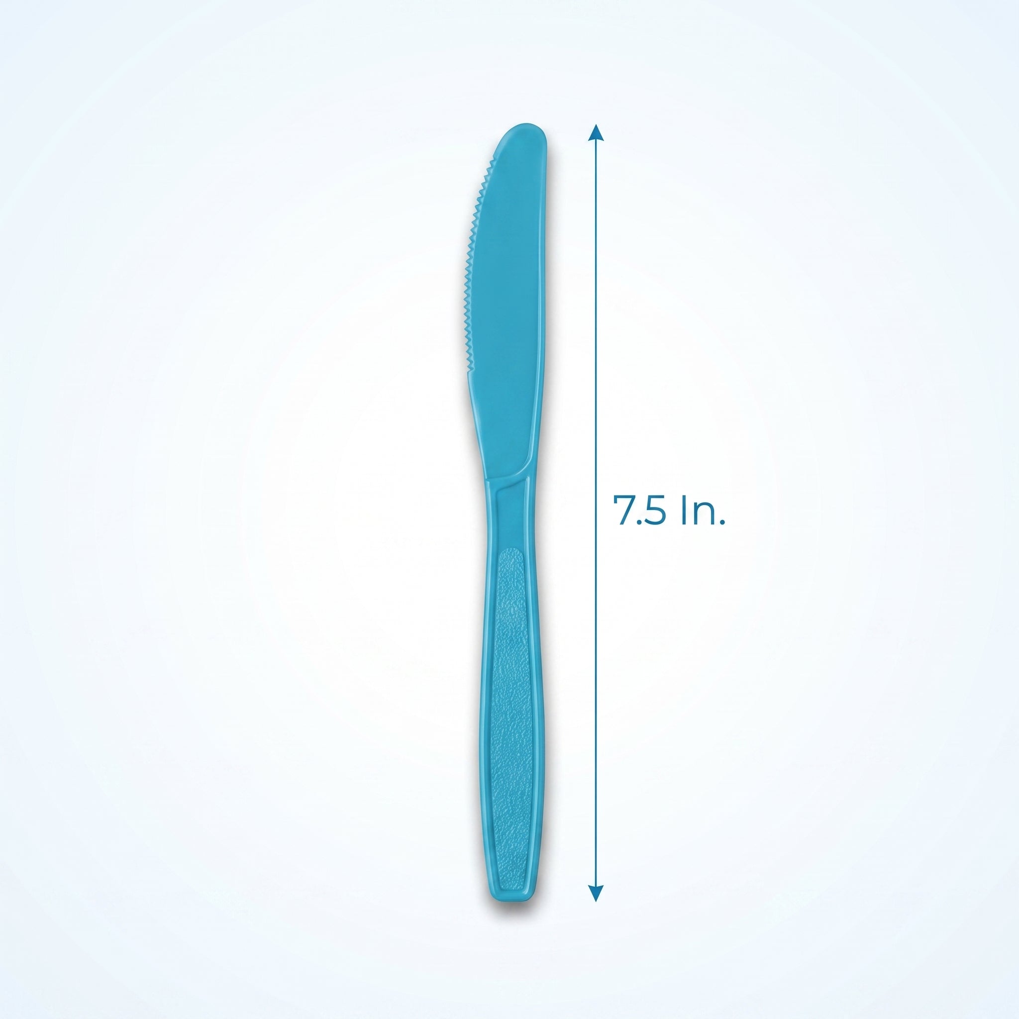 Caribbean Blue Economy Plastic Knives - 7.5 in.