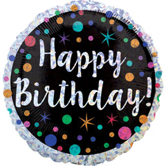 17" Polka Dot Foil Birthday Balloon