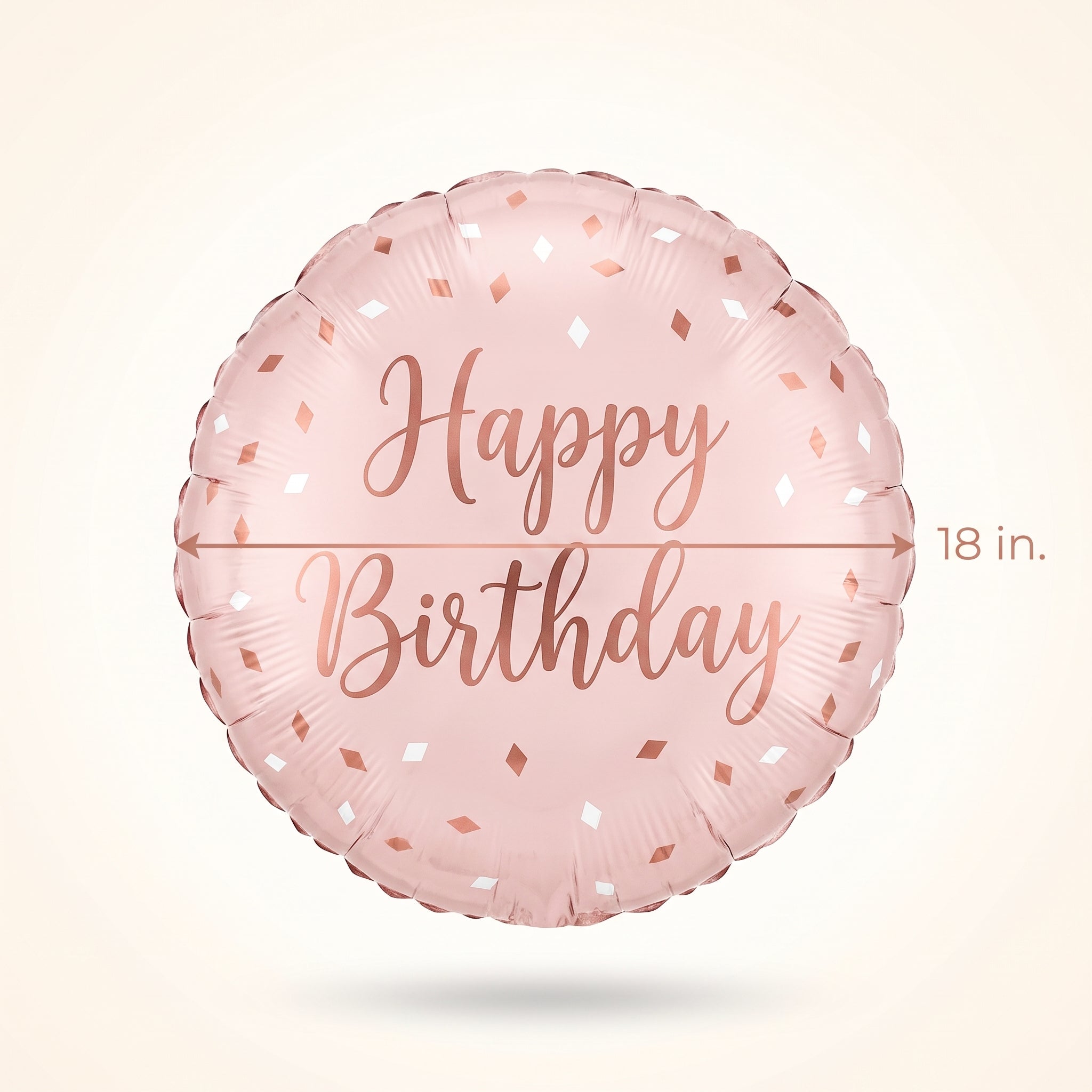 Elegant Blush Birthday Foil Balloon
