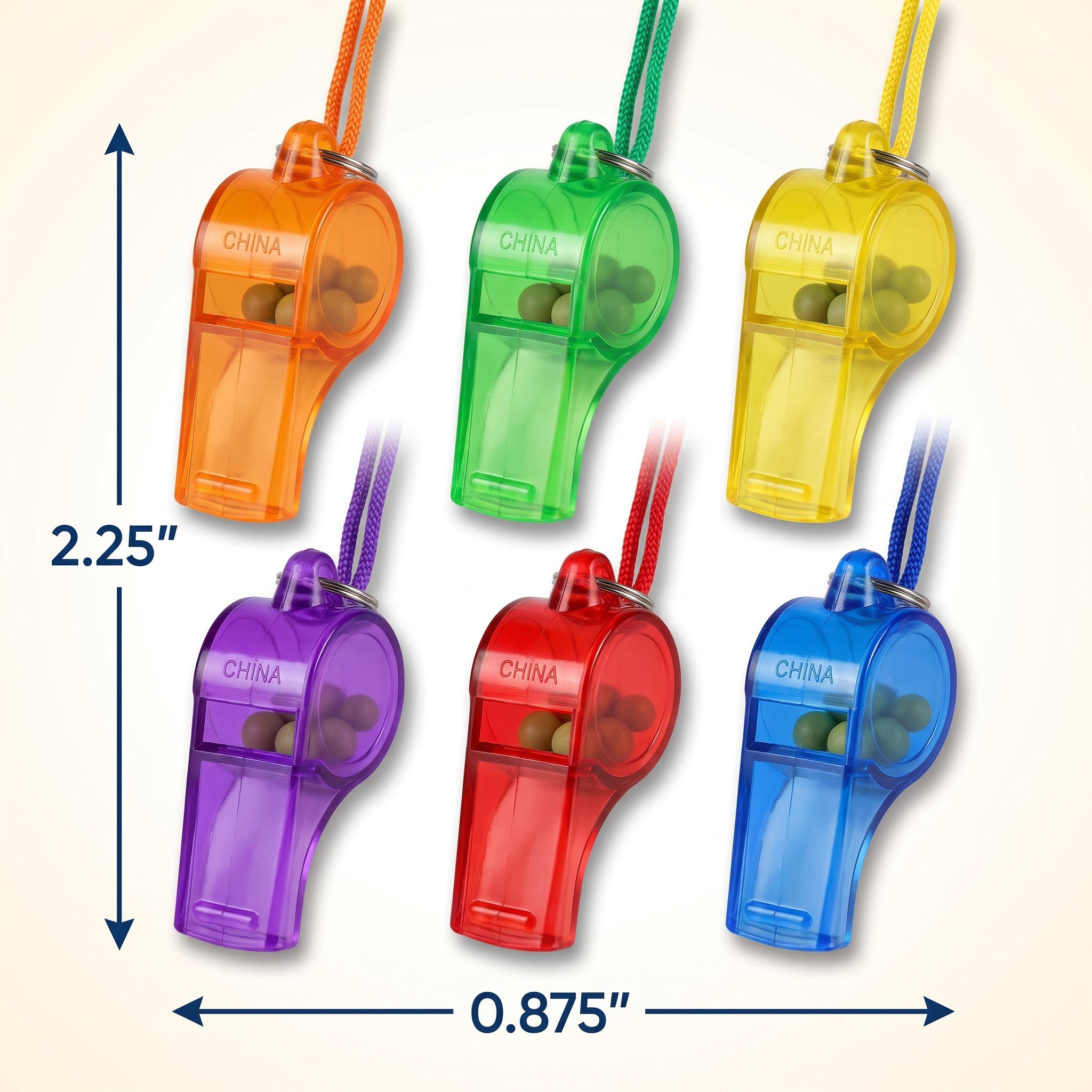 Colorful Sports Whistles Mega Value Pack