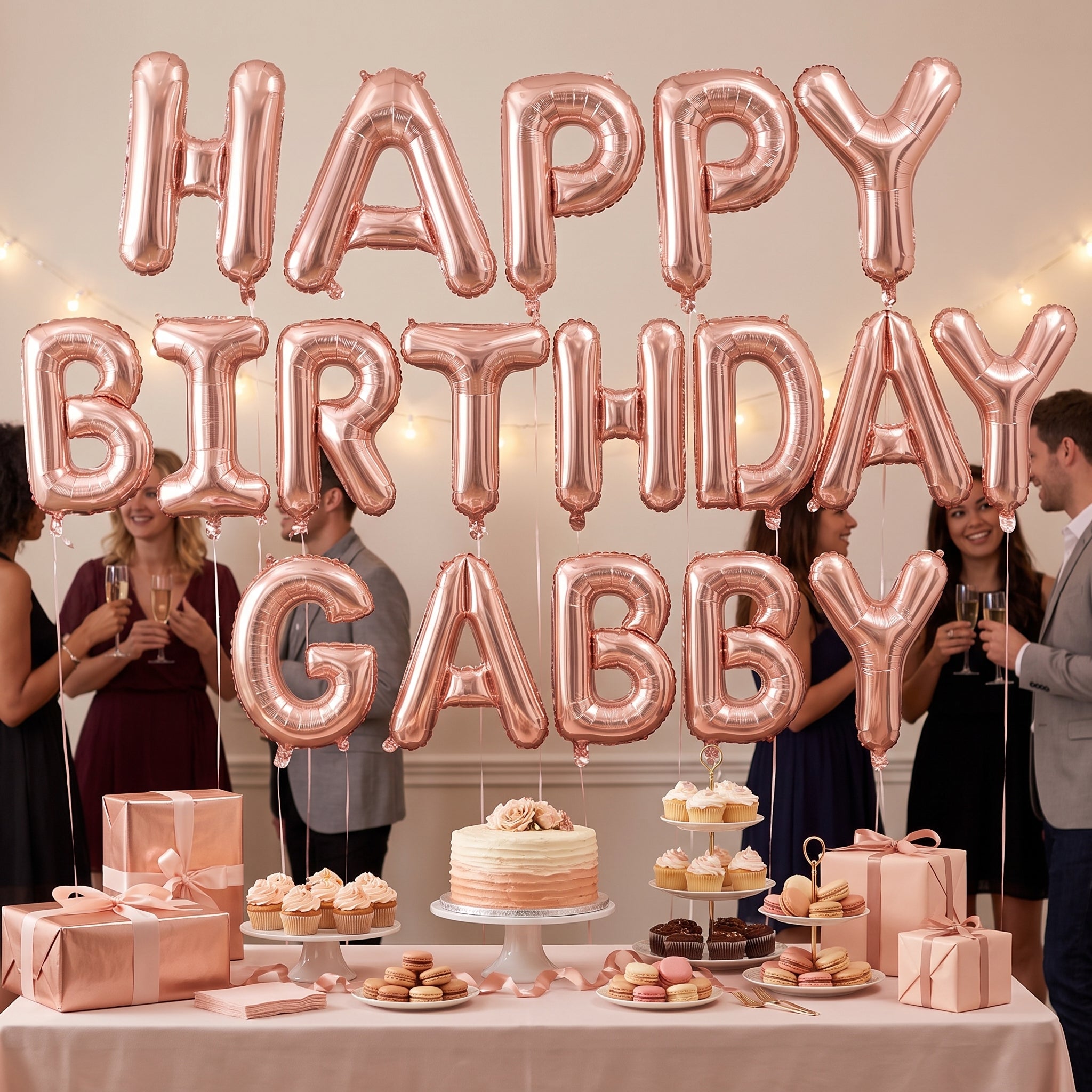 Rose Gold Letter G Balloon - Foil Super Shape