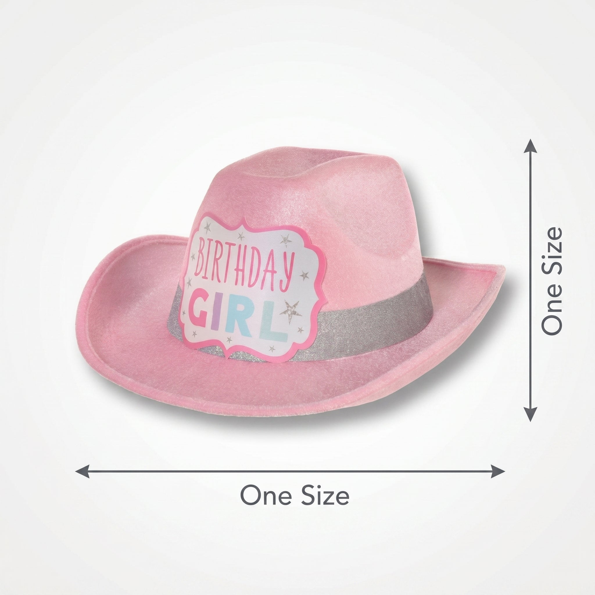 Pastel Party Birthday Girl Cowboy Hat