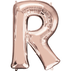 Rose Gold Letter R Foil Balloon