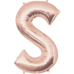 Rose Gold Letter S Foil Balloon