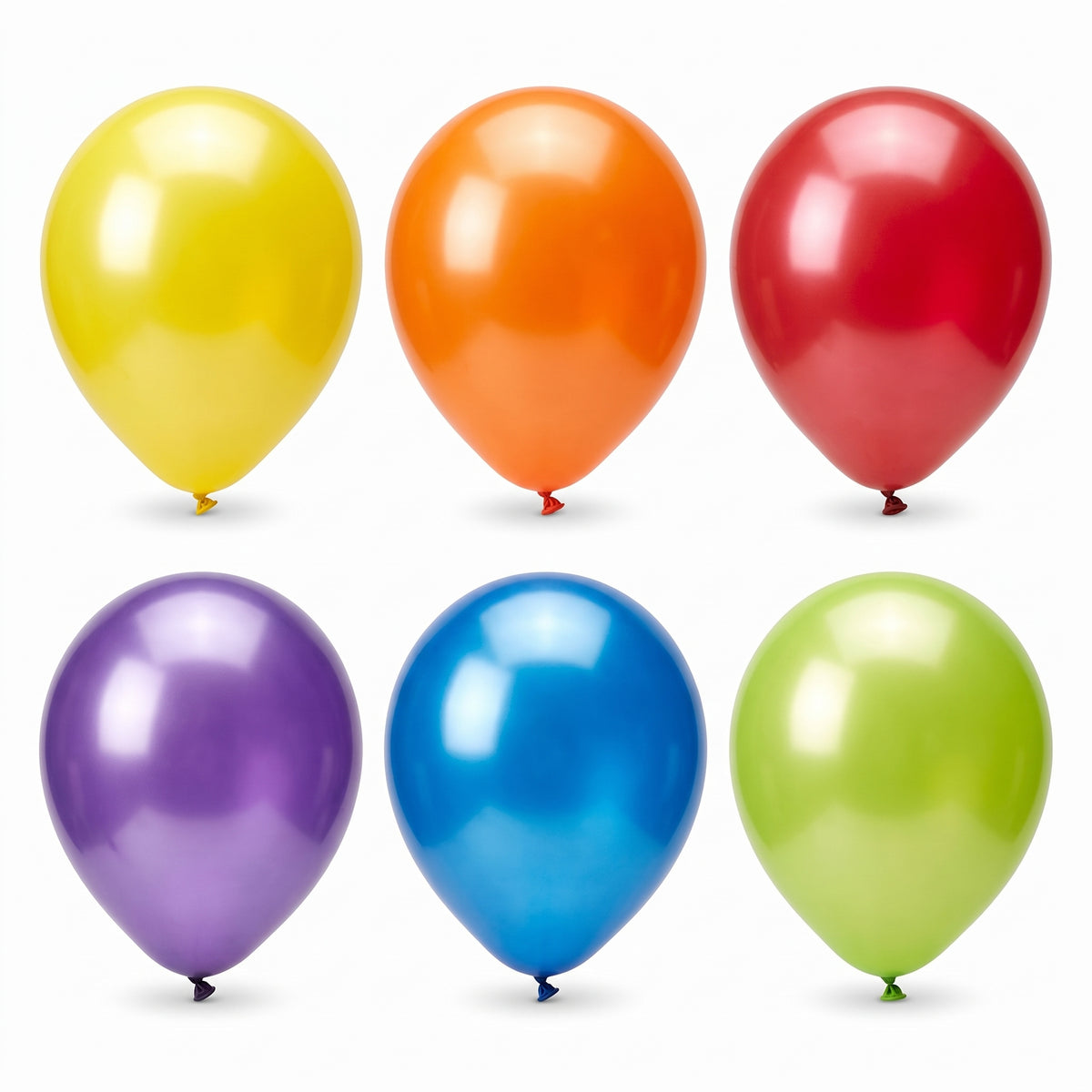 12" Assorted Pearl Latex Balloons - Pack of 10