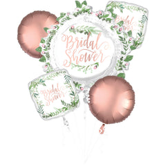 Elegant "Love & Leaves" Bridal Shower Balloon Bouquet