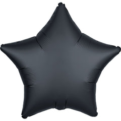 Satin Luxe Onyx Star Foil Balloon - 18 Inch