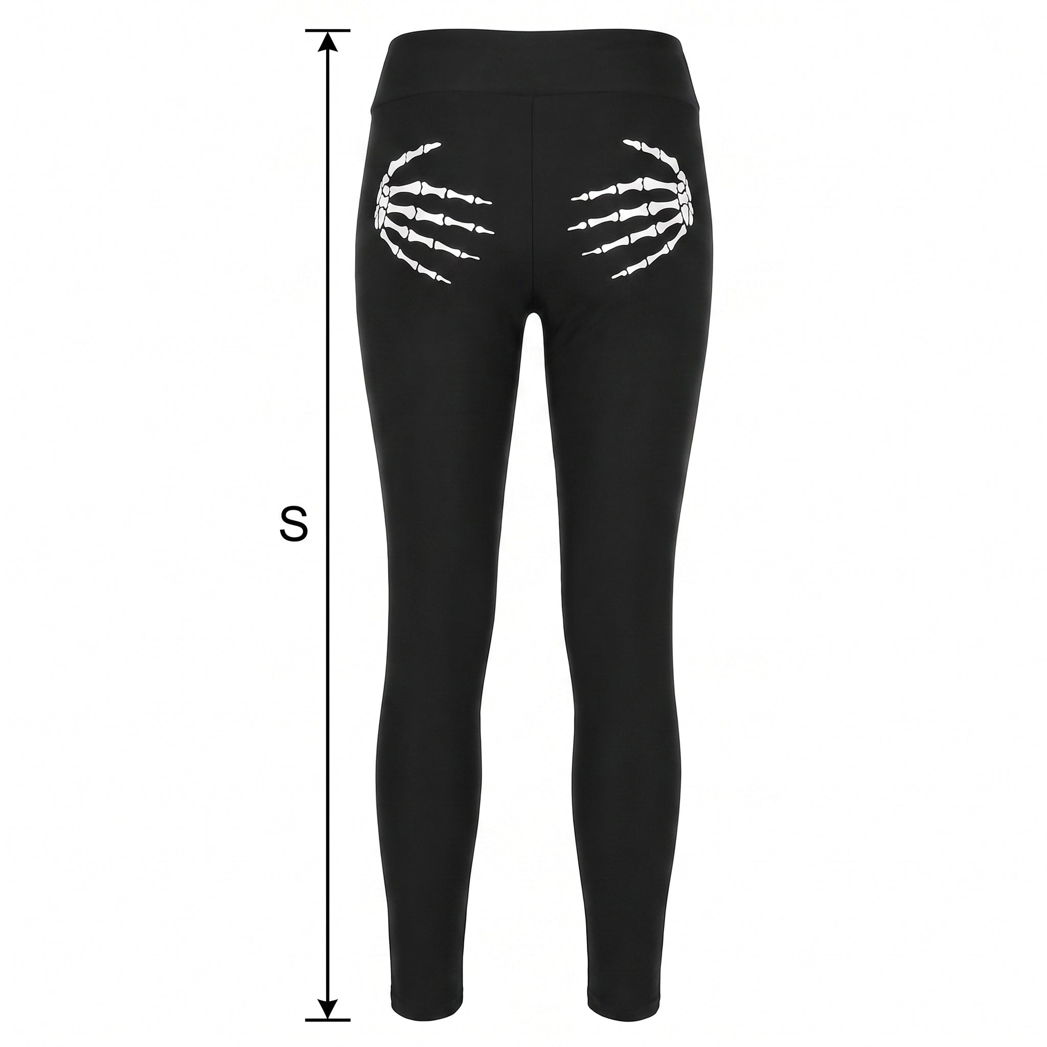Halloween Skeleton Bone Print Leggings - Small