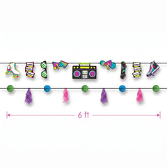 Retro 80s/90s Party Banner Set - 2 Piece
