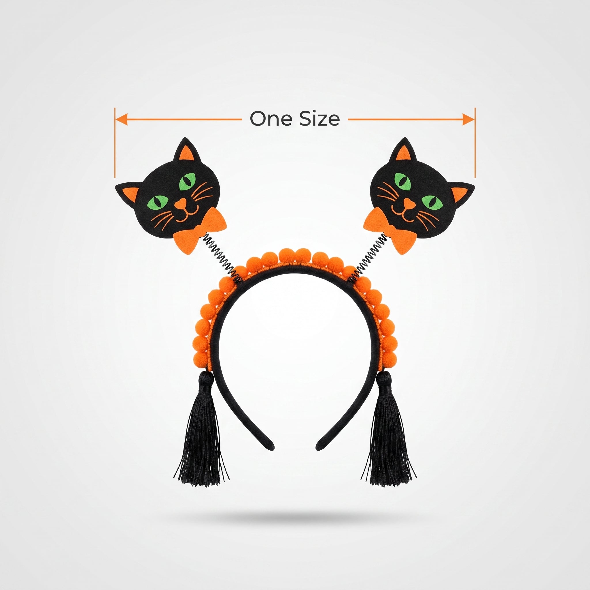 Halloween Tassel Kitty Cat Headbopper