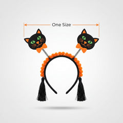 Halloween Tassel Kitty Cat Headbopper