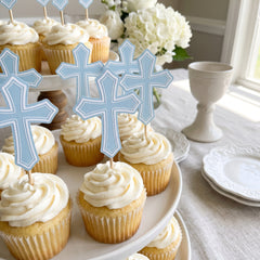 Blue Cross First Communion Party Picks - 36 Pack