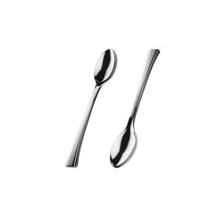 Silver Plastic Tasting Spoons | 100 Count