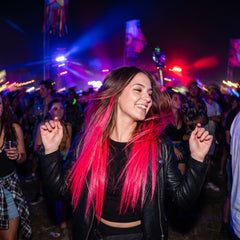 Neon Pink Under Color Hair Extensions